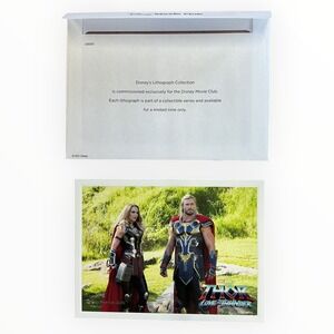 Disney Movie Club Exclusive Marvel Thor Love and Thunder Lithograph 2021 New